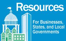 Image link to resources for businesses, states, and local government page