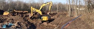 bulldozer at Partridge Creek project