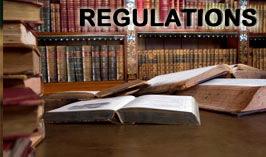 View information about radiation regulations and laws. 