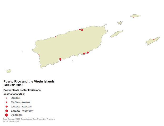 GHGRP 2015 Power Plants Map 4